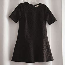 Loft Dresses | Ann Taylor Loft Black Quilted Drop-Waist Dress | Color: Black | Size: Sp