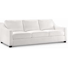 Garcelle 85" Stain-Resistant Fabric Sofa - White