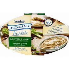 Hormel Health Lab Thick & Easy Purees Roasted Turkey With Bread Stuffing & Green Beans, 7 Oz (Pack Of 4)