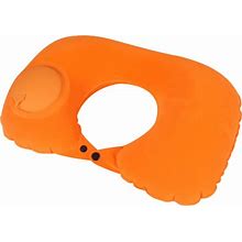 Inflatable Donut Neck Portable Pillow | Relieve Neck, Back Pain And Discomfort On-The-Go, Orange