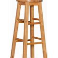 Winsome Wood Mcmullen 29" Round Solid Wood Bar Stool, Finish-FHJSKH250 - New Home | Color: Beige