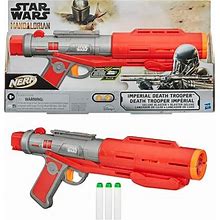 NERF Star Wars Imperial Death Trooper Deluxe Dart Blaster The Mandalorian Blaster Sounds Light Effects 3