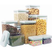 Containers With Lids Airtight Food Storage Containers With Labels, 10-Piece For Pantry Organization Airtight Storage Containers