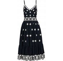 Sea Women's Elysse Cotton Eyelet Midi-Dress - Black - Size 10