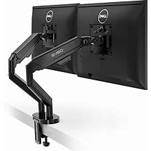 Eveo Premium Dual Monitor Stand 1432Dual Monitor Mount Vesa Bracket Adjustable Height Gas Spring Monitor Stand For Desk Screen Full Motion Dual Monit