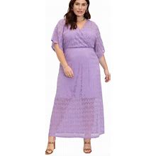 Eloquii Dresses | Eloquii Lace Maxi Dress | Color: Purple | Size: 18