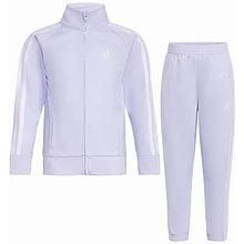 Adidas Toddler Girls 2-Pc. Track Suit | Purple | Regular 3T | Clothing Sets Track Suits