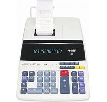 Sharp EL1197PIII Two-Color Printing Desktop Calculator Black/Red Print 4.5