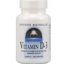 Source Naturals Vitamin D-3 5000 Iu - 120 Capsules