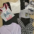 Reebok Tops | Medium Clothes Big Bundle! One Shipping Price! Capris Dress Shirts Cardigan M | Color: Black | Size: M