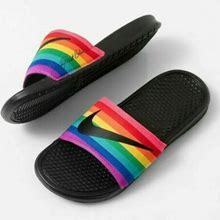 Nike Benassi Jdi Be True Sandals Slides Rainbow Lgbtq Cd2717-001 Mens