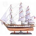 Old Modern Handicrafts USS Constellation Ship Model - Fully Assembled Model Ship - Museum Quality Scale Model - Home And Office Décor - 38.0L X