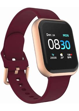 Itouch Air 3 Smartwatch - Rose Gold Case With Merlot Strap