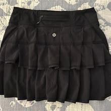 Lululemon Athletica Skirts | Lululemon Skirt Tall Length Size 2 | Color: Black | Size: 2