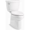 Kohler K-5310-0 Cimarron Comfort Height Two-Piece Elongated 1.28 GPF Toilet - White