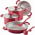 Rachael Ray Create Delicious Stackable Nonstick Cookware Induction Pots And Pans Set, 8-Piece