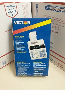 Victor 1220-3 Printing Calculator 12 Digit Print Display Calculator