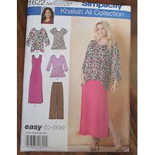 Simplicity 1622 Aa Misses Pants, Tunic & Knit Dress Or Top Size 10-18