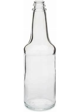 10 Oz Clear Glass Hot Sauce Bottles (Cap Not Included) - Clear Type III 24-414B