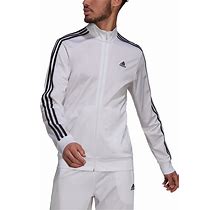 Adidas Men's Tricot Track Jacket - White/Black - Size S