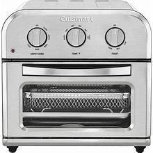 Cuisinart TOA-26 Compact Airfryer Toaster Oven, 1800-Watt Motor With 6-In-1 Functions And Wide Temperature Range, Large Capacity Air Fryer With 60
