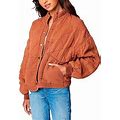 [Blanknyc] Womens Luxury Clothing Tencel Drop Shoulder Quilted Jacket