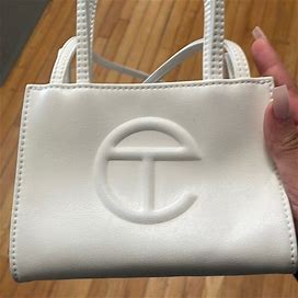 Telfar Bags | White Telfar Mini Bag | Color: White | Size: Os