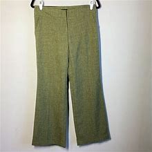 Xxi Women's Wide Flared Leg Trouser Pants In Olive Green Size Small