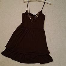 Trixxi Dresses | Trixxi Tiered Sundress | Color: Brown | Size: L