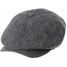 Withmoons Newsboy Hat Wool Felt Simple Gatsby Ivy Cap Sl3525 (Grey)