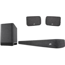 Polk Audio React Sound Bar & Wireless Subwoofer & SR2 Wifi Surrounds ,Bluetooth