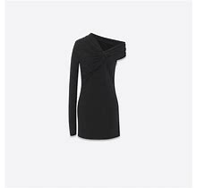Saint Laurent One-Shoulder Dress In Crepe Jersey - Black - Women - 38