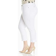 1826 Jeans Womens Plus Size Cotton Stretch Capri Pants &Kim Rogers