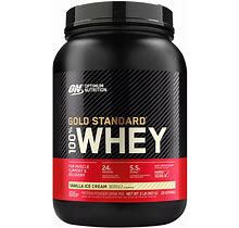 Optimum Nutrition Gold Standard 100% Whey Protein - Vanilla Ice Cream (29 Servings) - 2 Lbs.