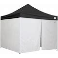 Caravan Canopy 21003505050 Alumashade Bigfoot 10' X 10' Black Light-Duty Commercial Grade Instant Canopy Deluxe Kit With Side Walls