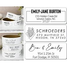 Actually Custom - Rolls Of 250Return Address Labels - Custom Address Labels, Personalized Wedding Address Labels, Return Mailing Stickers