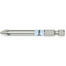 Wera Power Bit: 3 Fastening Tool Tip Size, 3 1/2 in Overall Bit Lg, 1/4 in Hex Shank Size Model: 05071083001