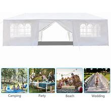 10'X30' Outdoor Canopy Tent Party Wedding Tent Pavilion 8 Removable Walls White