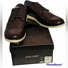 Nine West Shoes | Size 11 Mens Nine West Black & White Dress Shoes Brand New In Box Garnet Oxfords | Color: Black/White | Size: 11
