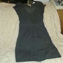 Loft Dresses | Ann Taylor Loft Short Sleeve Size 8 Petite | Color: Gray | Size: 8P
