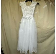 First Communion Dress Size 14 / White
