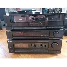 Sony Ta-Ax301 Integrated Stereo Amplifier Plus Fm Tuner And Tape Deck