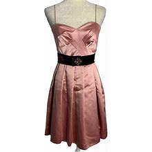 Nine West Dresses | Vintage Pleated Sleeveless Mini Dress 4 Pink | Color: Pink | Size: 4