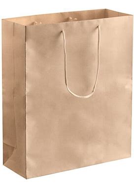 Customizable Brown Paper Bag With Rope Handles 16" X 6" X 19" - 100/Case