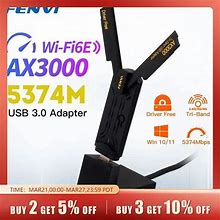 FENVI Wifi 6E AX3000 USB 3.0 Wifi Adapter 3000Mbps Tri-Band 2.4G/5G/6Ghz Wireless Network Card Wifi6