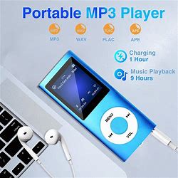 MP3 Player With Bluetooth 5.0, Music Player With 32GB TF Card,FM,Earphone, Portable Hifi Music Player Blue