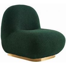 Meridian Furniture Liam Green Boucle Fabric Accent Chair