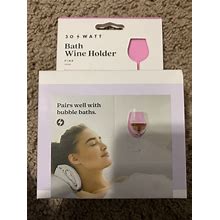 Sipski Pink Bathtub Stemmed Wine Glass Holder, NIB