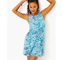 Lilly Pulitzer Kristen Swing Dress - Blue - Casual Dresses Size M