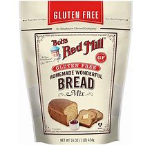 Bobs Red Mill Gluten Free Homemade Wonderful Bread Mix 16-Ounce (Pack Of 4)